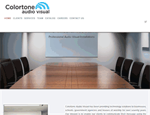 Tablet Screenshot of colortone-av.com